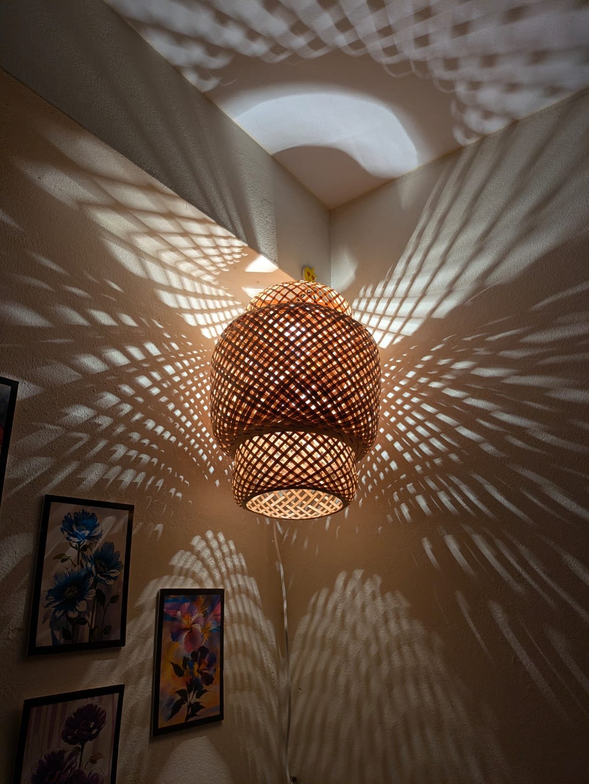 বাঁশের ঝুলন্ত বাতি (Handmade Bamboo Hanging Lamp) 3